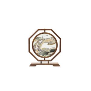 凤穿牡丹真丝扇