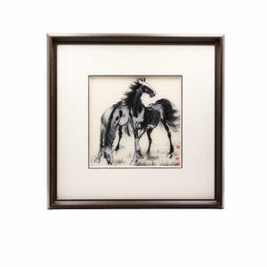 赏花系列玉兰花真丝扇