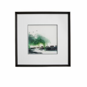 赏花系列油菜花真丝扇