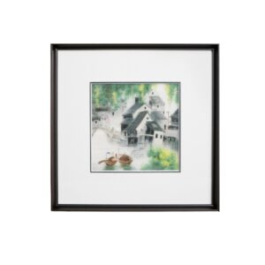 赏花系列萱草花真丝扇