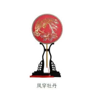 垂柳水牛风景苏绣画